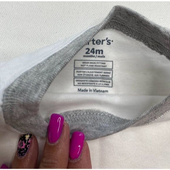 Kids Carters Holiday Penguin Pajama Red Green Set Boys Girl 24 Month - Picture 5 of 7